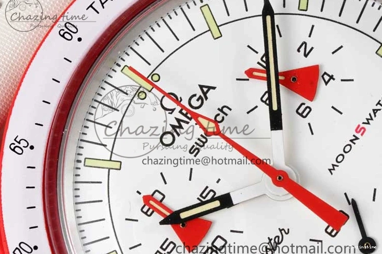 0705 Speedmaster Misson To Mars 1:1 Best Edition White Dial On Nylon Strap Quartz Bold 7862